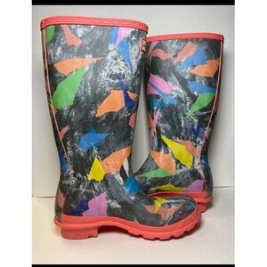 Sz 7 WOMENS BIG KIDS Sz 5 HUNTER STORM CAMO SALMON COLOR BIG KIDS